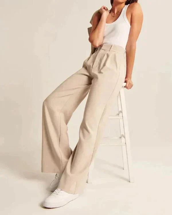 High-Waisted Wide-Leg Pants