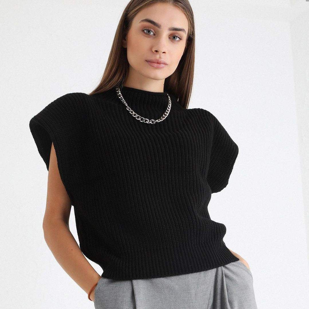 Jianna | Short Sleeve Turtleneck Pullover
