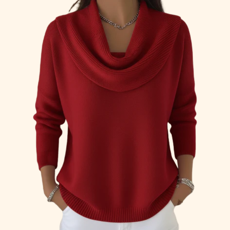 Amelia | Elegant Collared Pullover