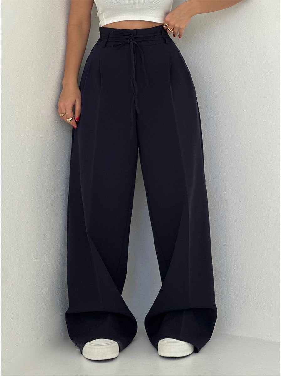 Margy | Women's High-Waisted Wide Leg Pants - Stretchy Fabric