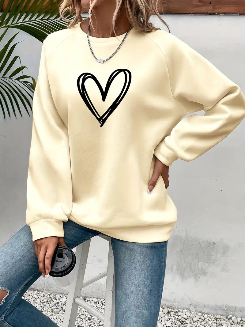 Annette | Cozy Women's Sweater Featuring Heart Print