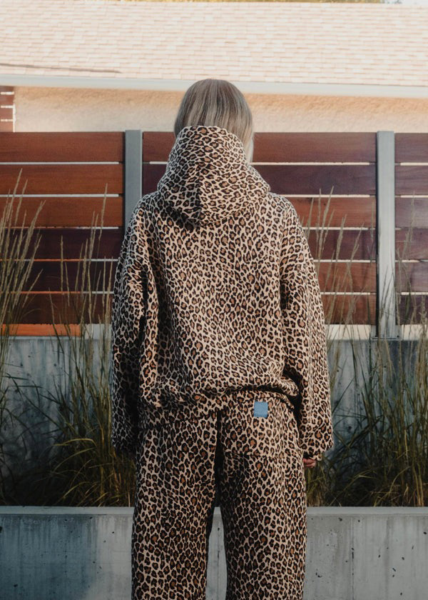 Bowie Leopard Print Hoodie