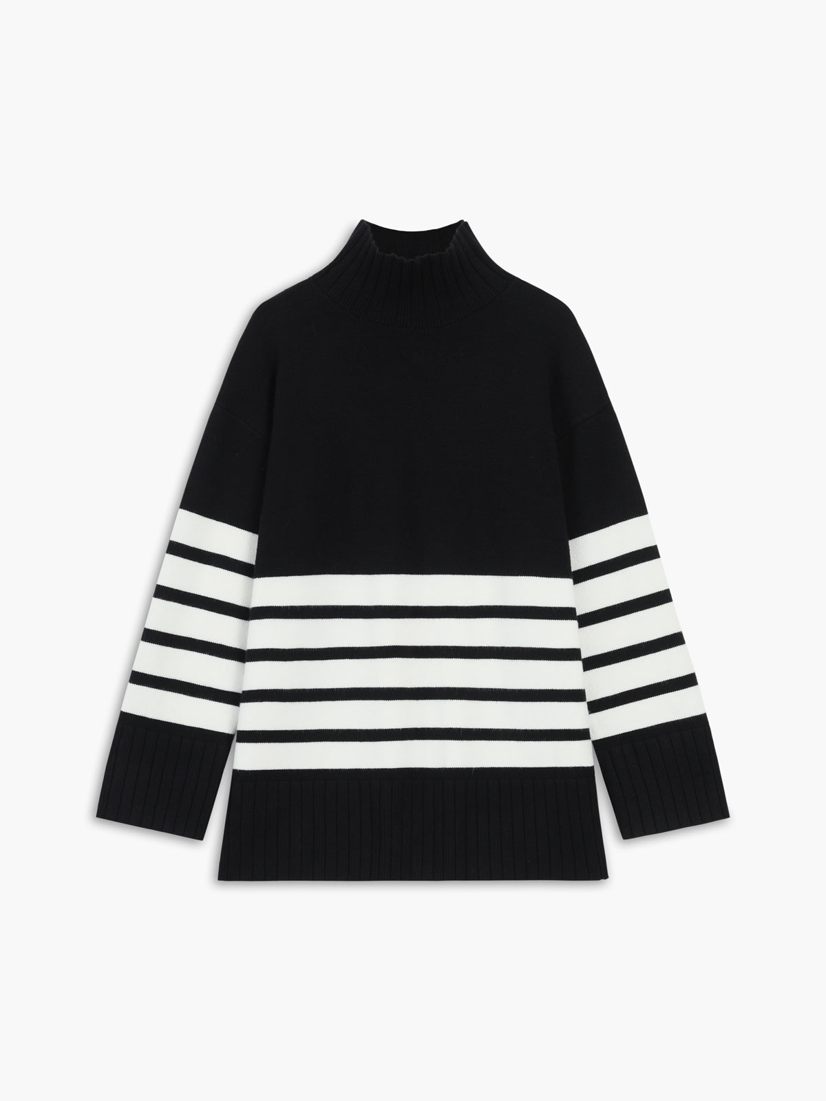 Elody | Women's Striped Turtleneck Dress