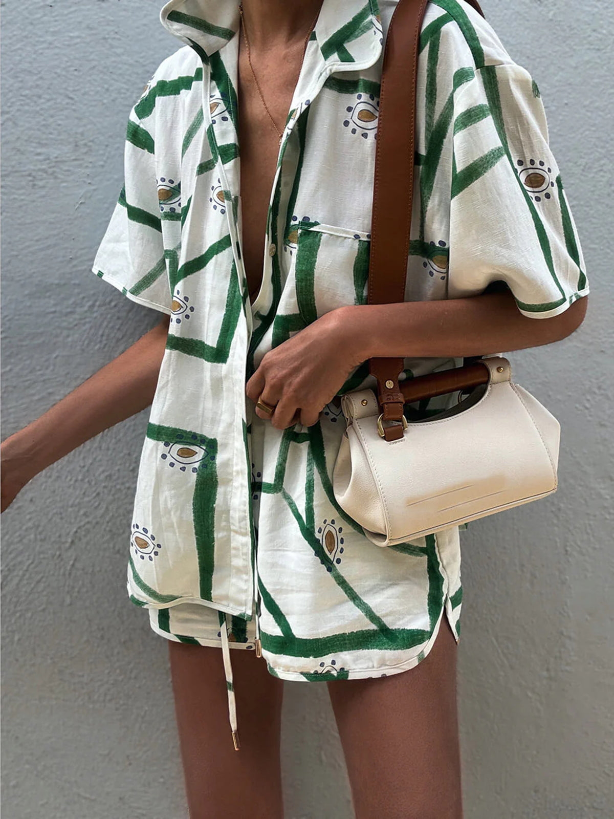 Cita | Women's Printed Summer Set – Top and Shorts