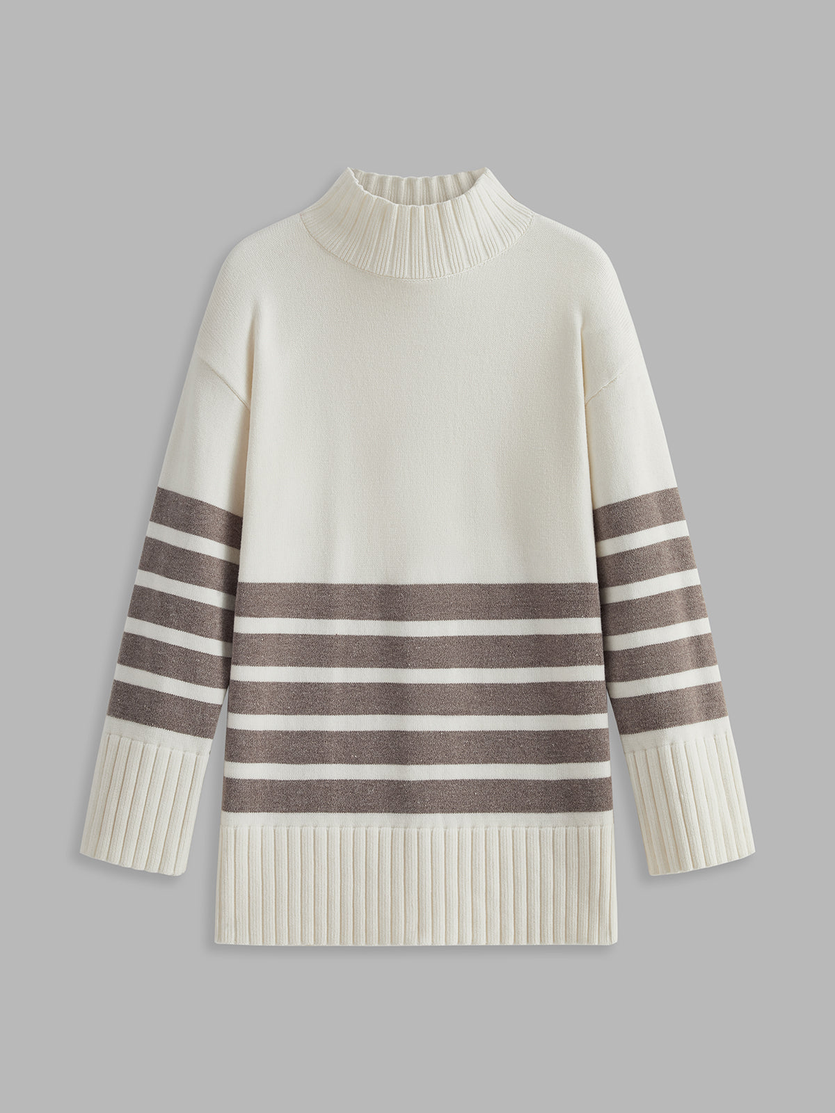 Elody | Women's Striped Turtleneck Dress