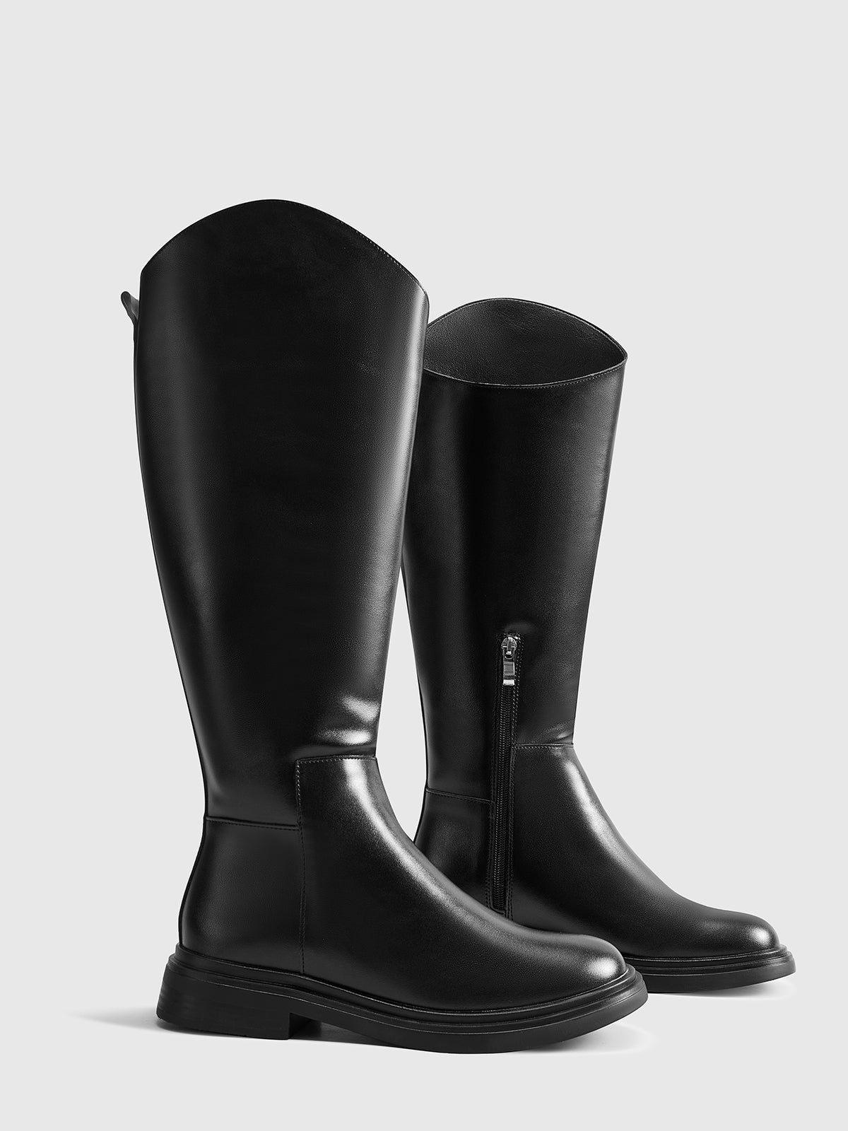 Jedy | Women's Leather Knee-High Boots