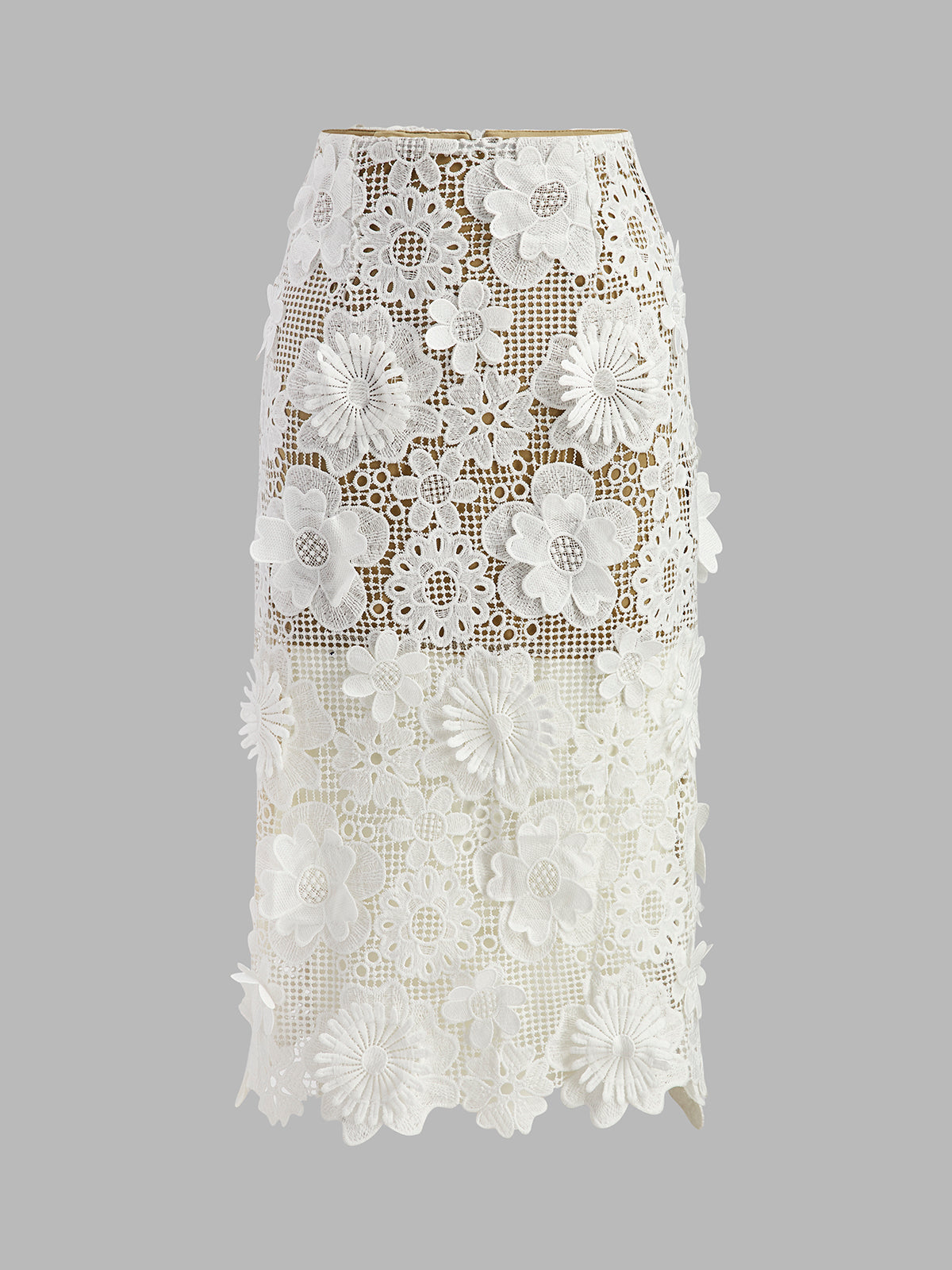 Alia | Elegant Lace Co-Ord Set – Top & Skirt