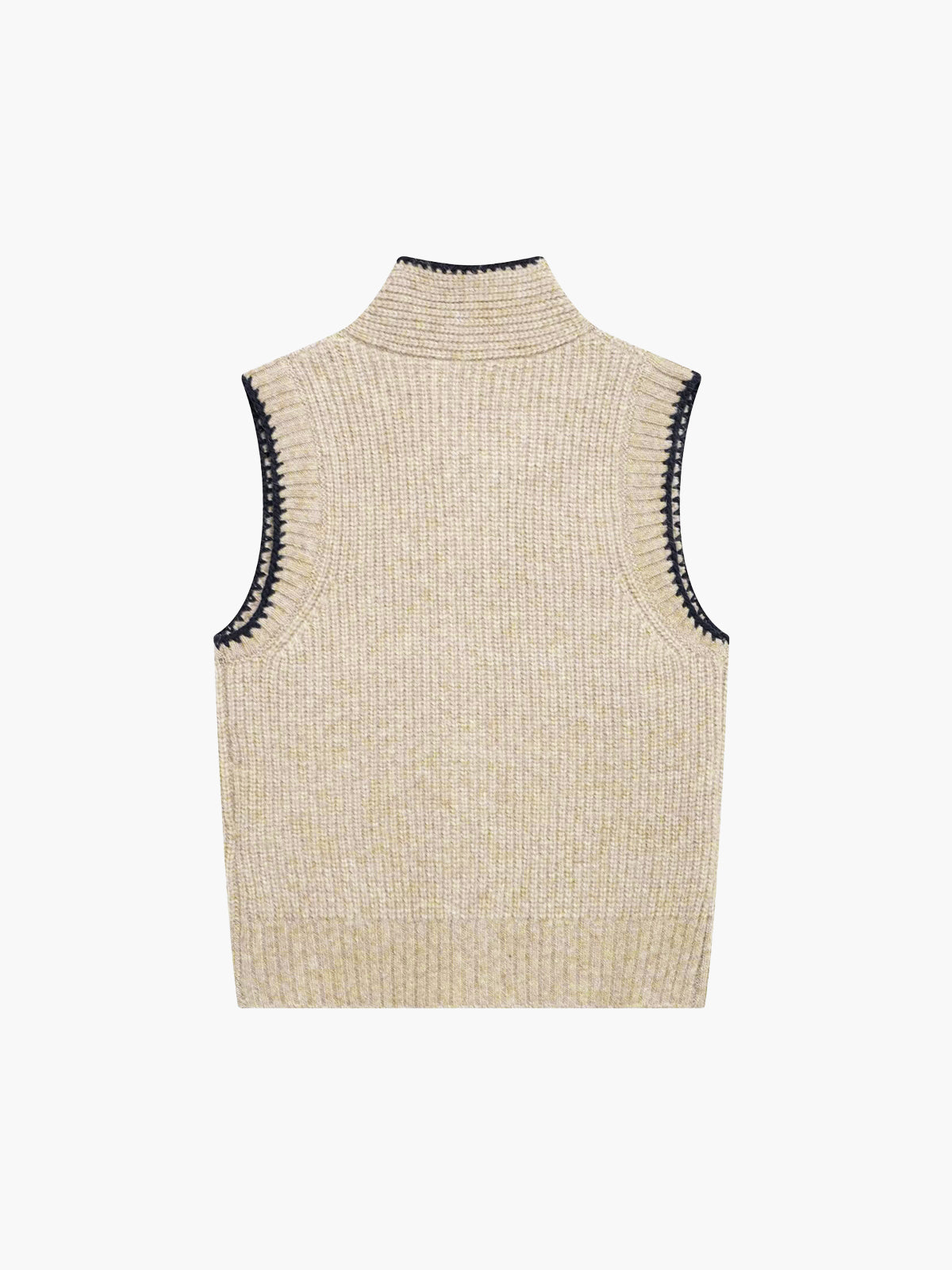 Vána | Stylish Sleeveless Women's Sweater with Bow Collar