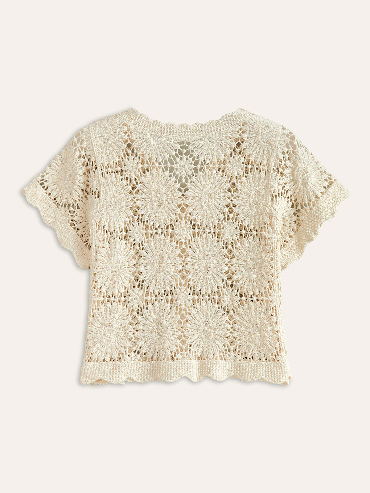 Isma | Stylish Knitted Cardigan with Floral Design & Button Details – Cotton Blend