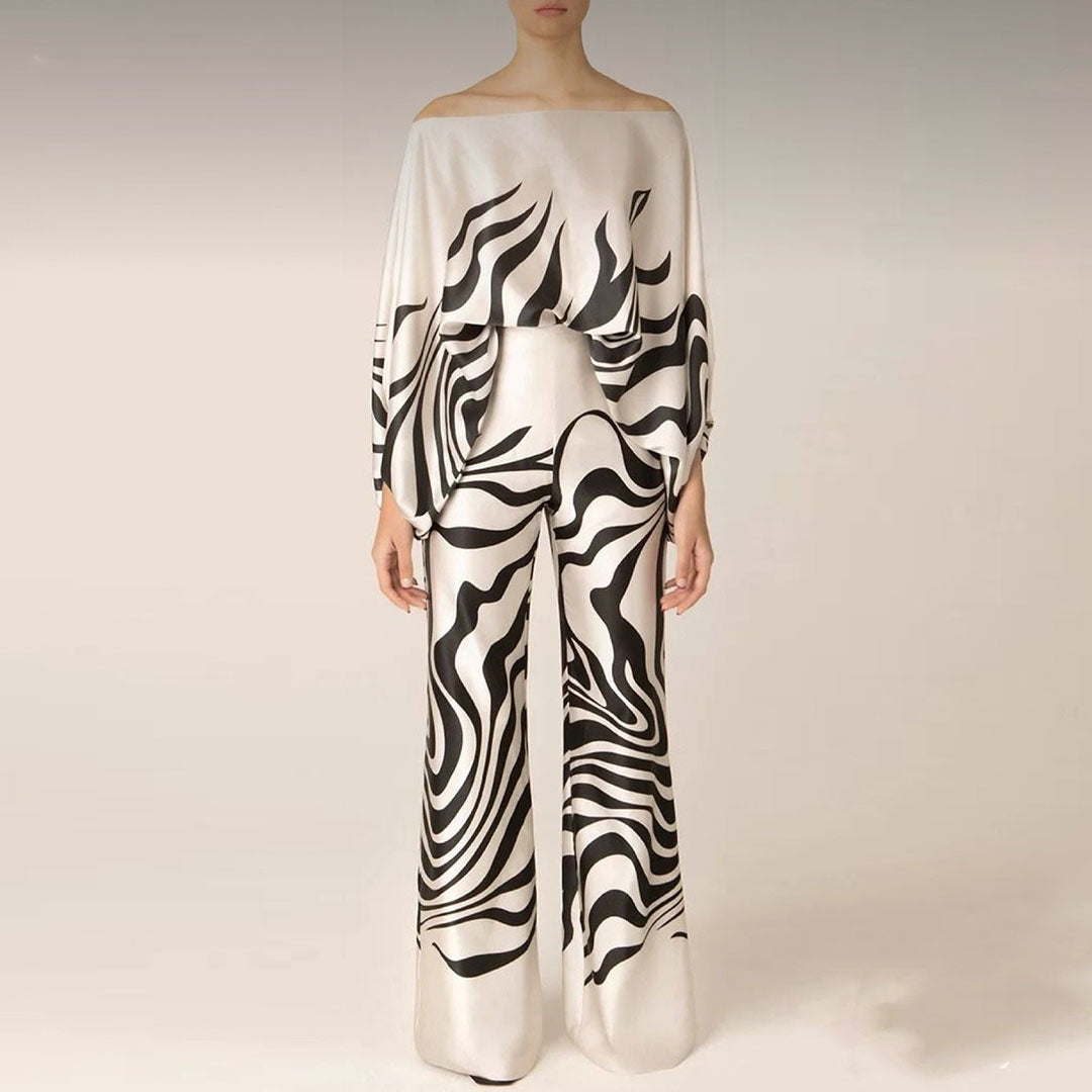 Rome | Elegant Satin Finish Two-Piece Set with a Shiny Touch