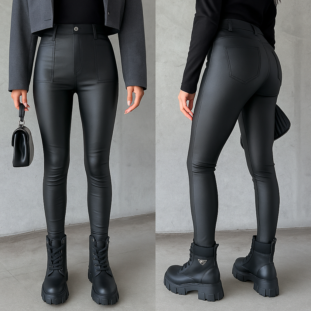 Alize | Stylish Faux Leather Trousers