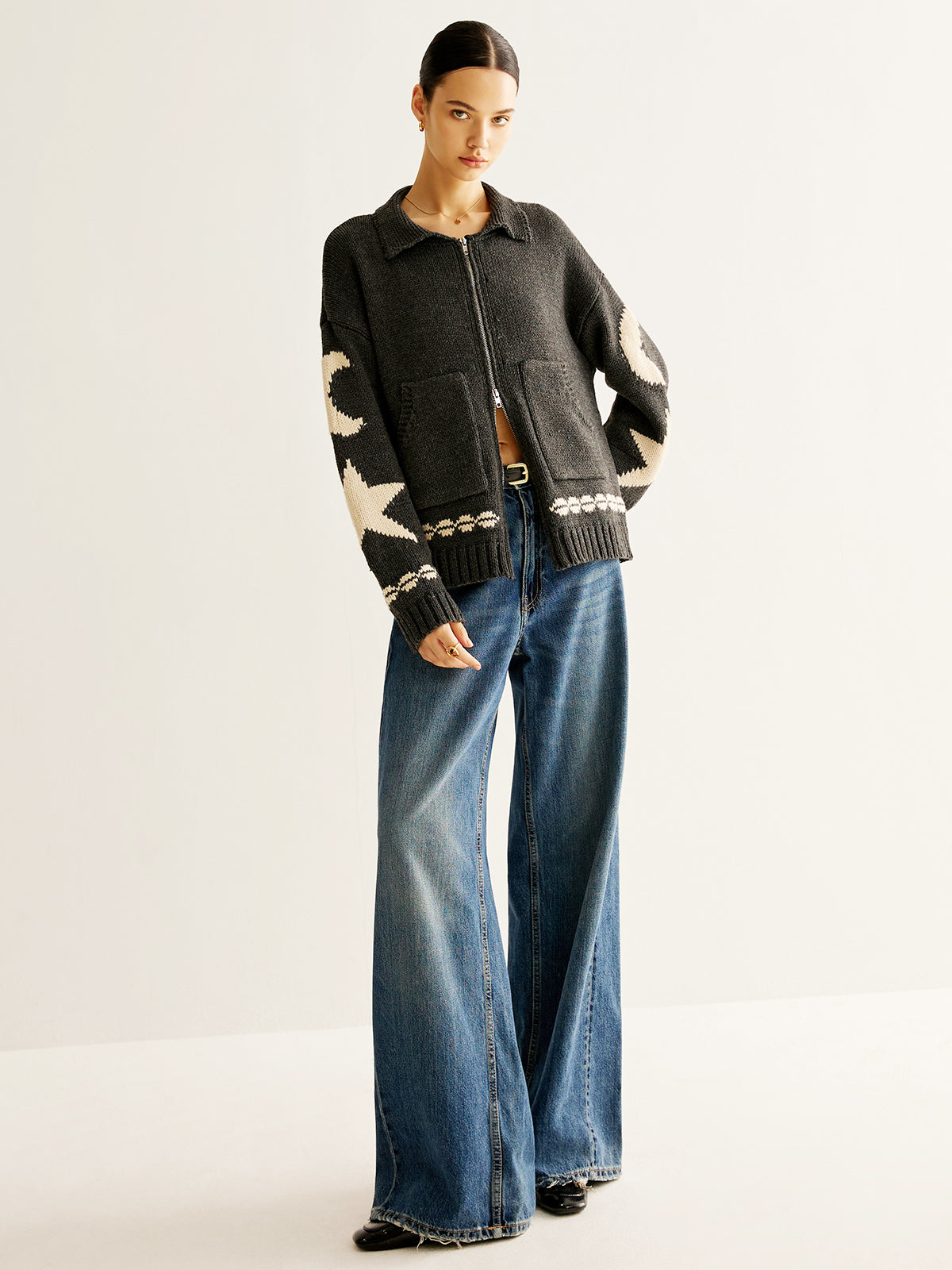 Djura | Women's Casual Vest - High Stretch Jacquard