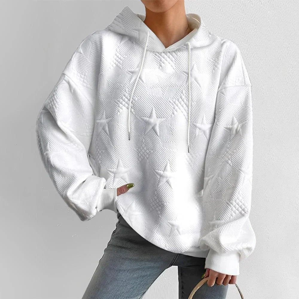 Starlight | Trendy Women's Casual Hoodie with Star Print - Cozy and Stylish