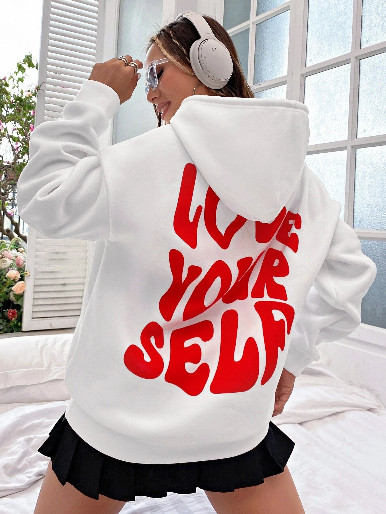 Self-Love Hoodie for Women - Cozy Cotton, Trendy Streetwear Design