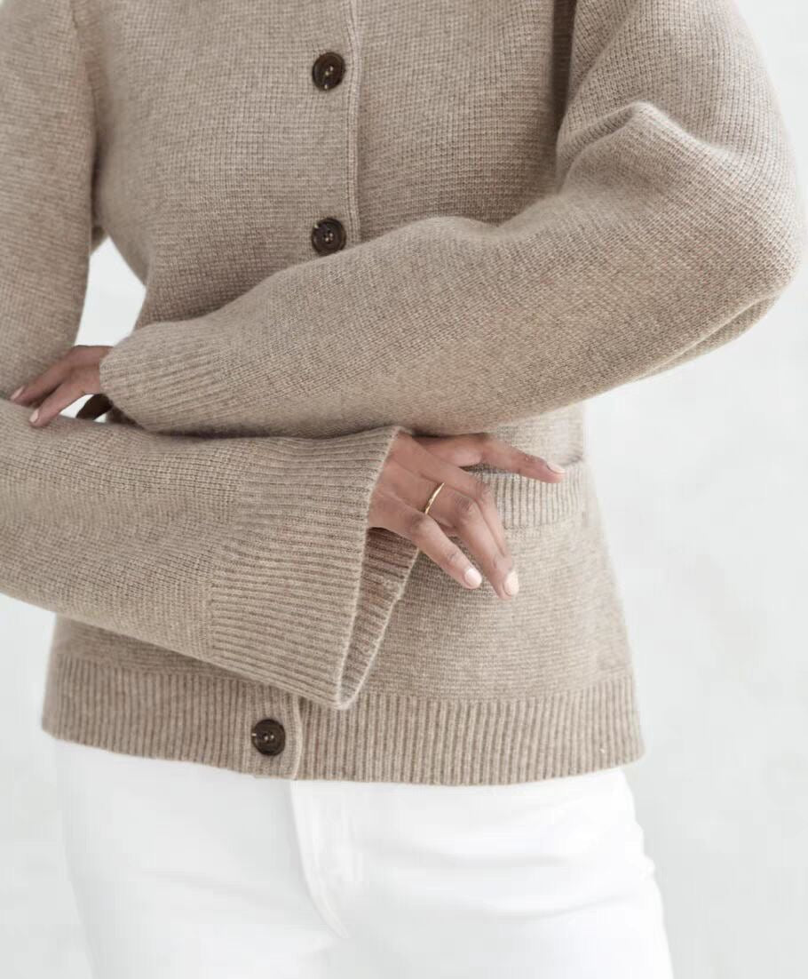 Jaxx | Classic Wide-Sleeve Knitted Cardigan