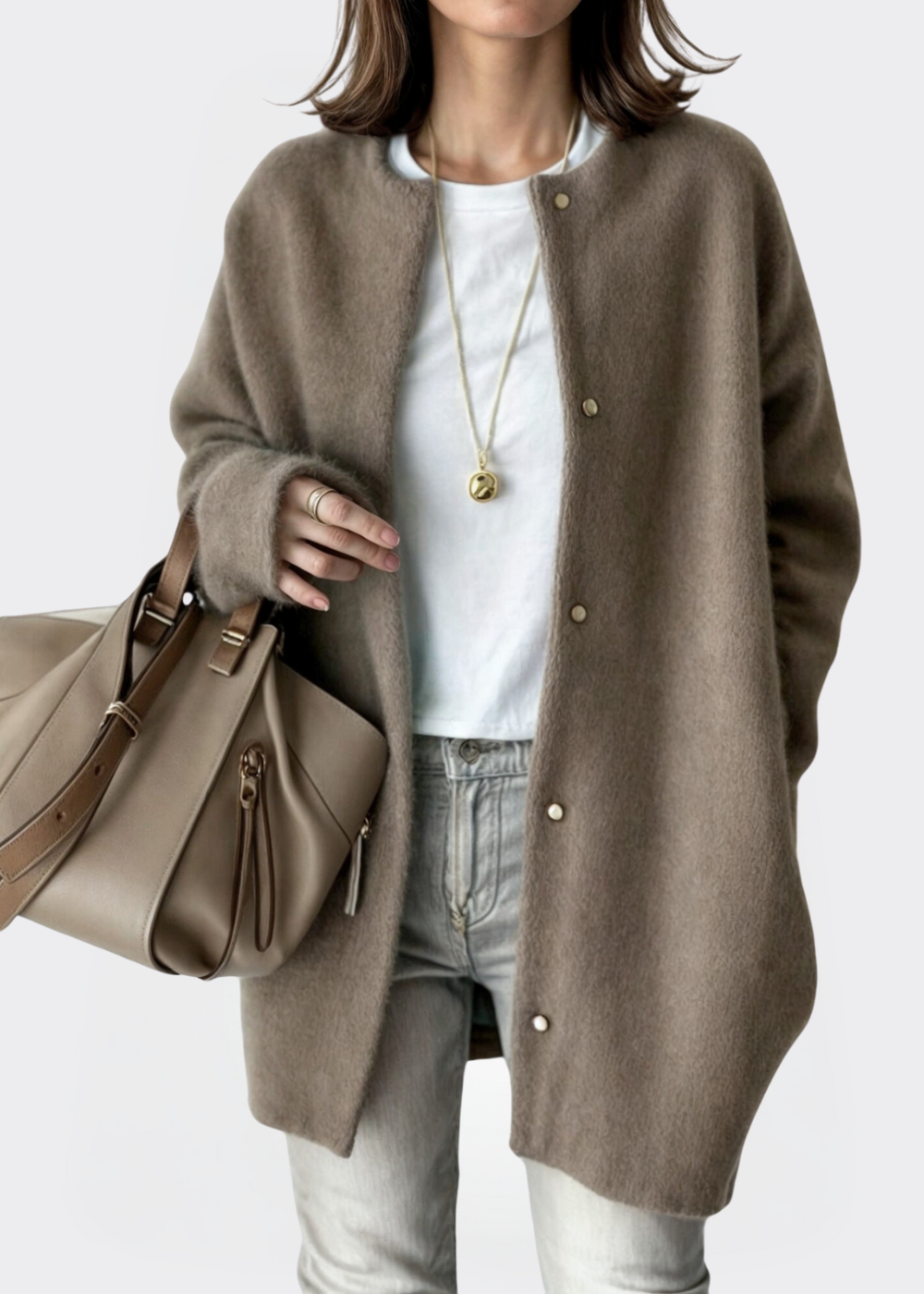 Nelma | Chic Soft Fabric Open Cardigan for Women - Ultimate Comfort