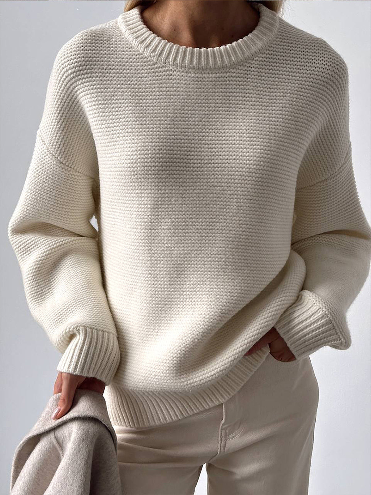 Novio | Women's Knitted Sweater - Regular Fit with Light Stretch