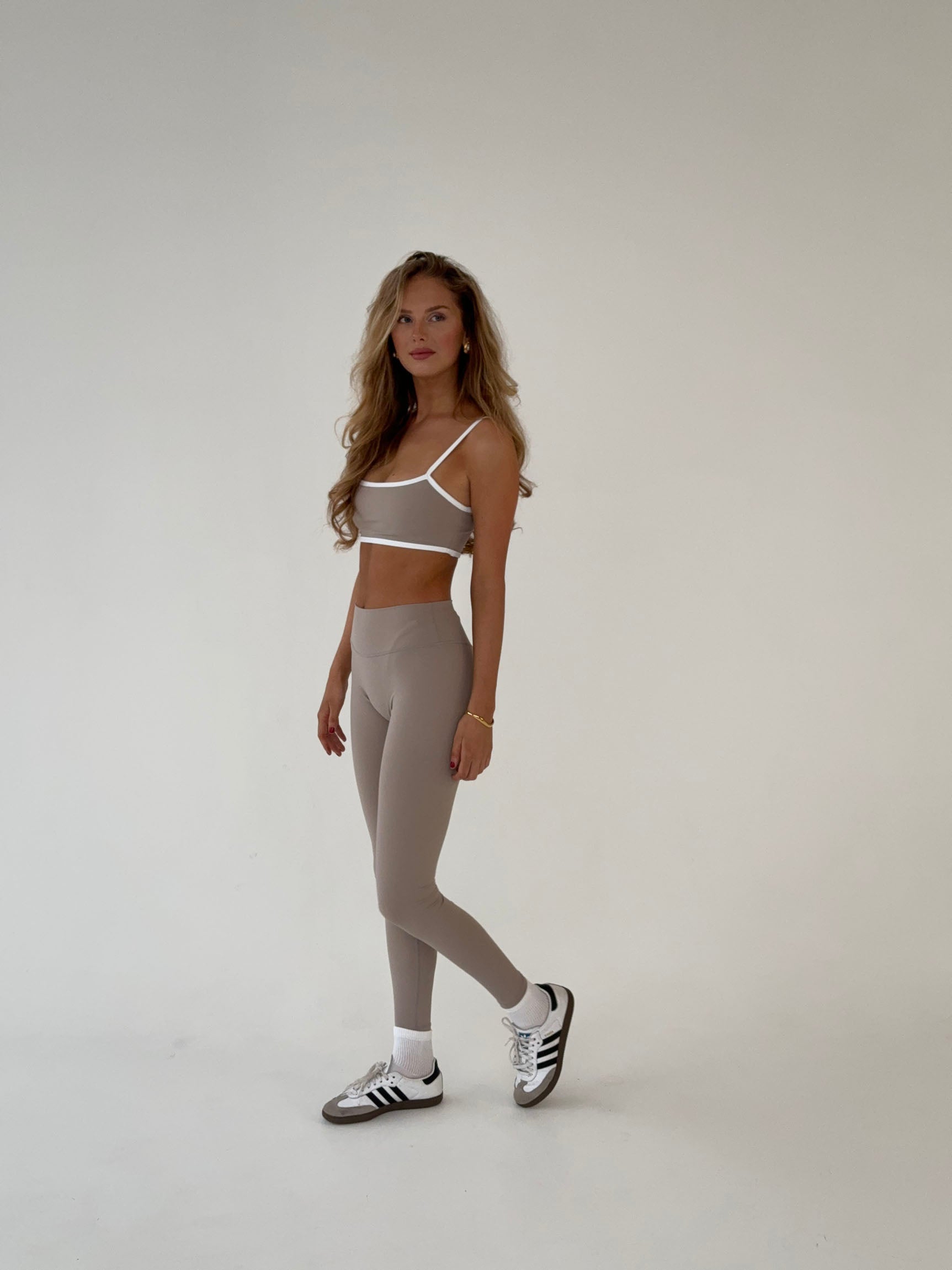 Anissa | High-Waisted Beige Comfort Leggings