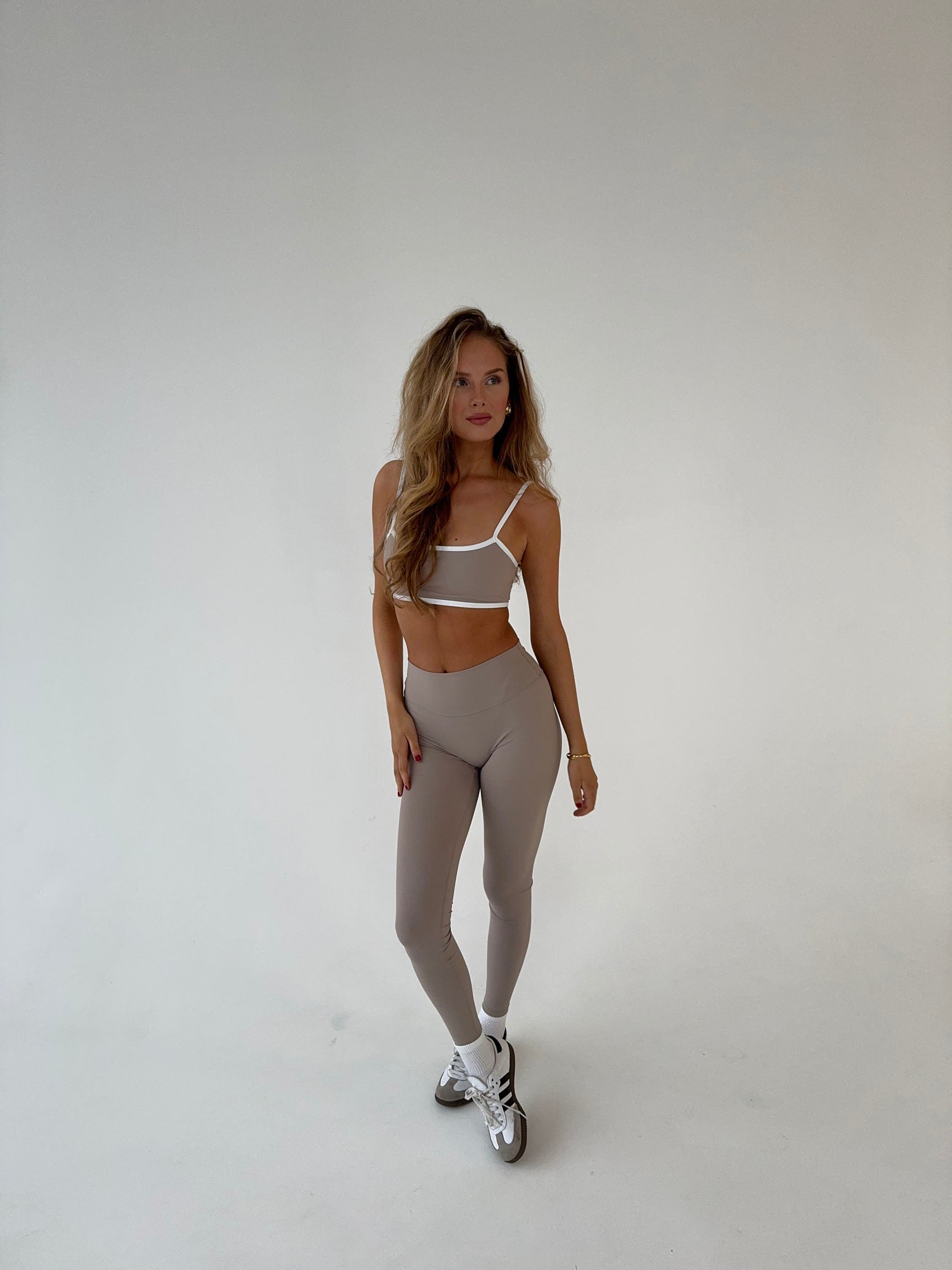 Anissa | High-Waisted Beige Comfort Leggings