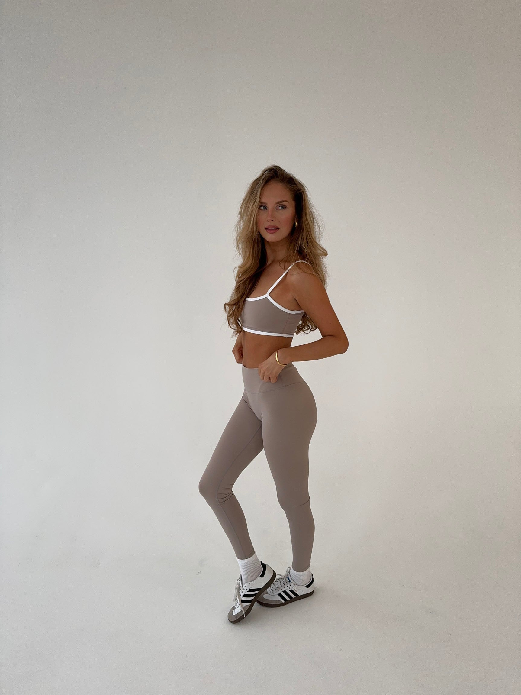 Anissa | High-Waisted Beige Comfort Leggings