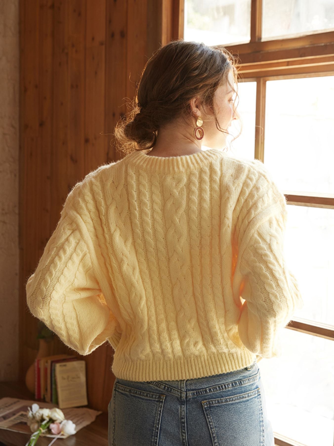 Lime | Women's Casual Knitted Sweater - Chic and Luxurious Style