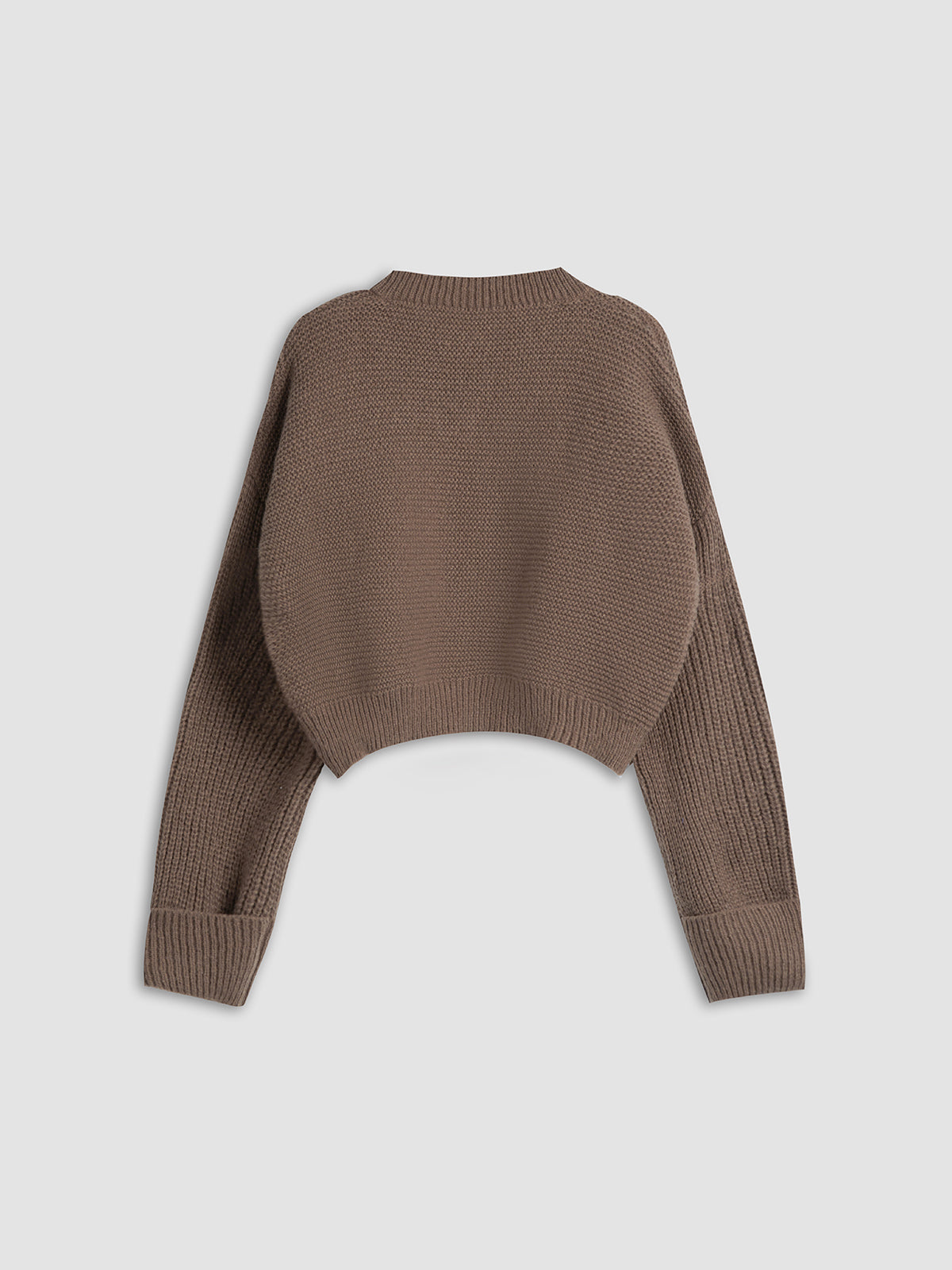 Mino | Women's Comfy Cropped V-Neck Sweater - Casual Style