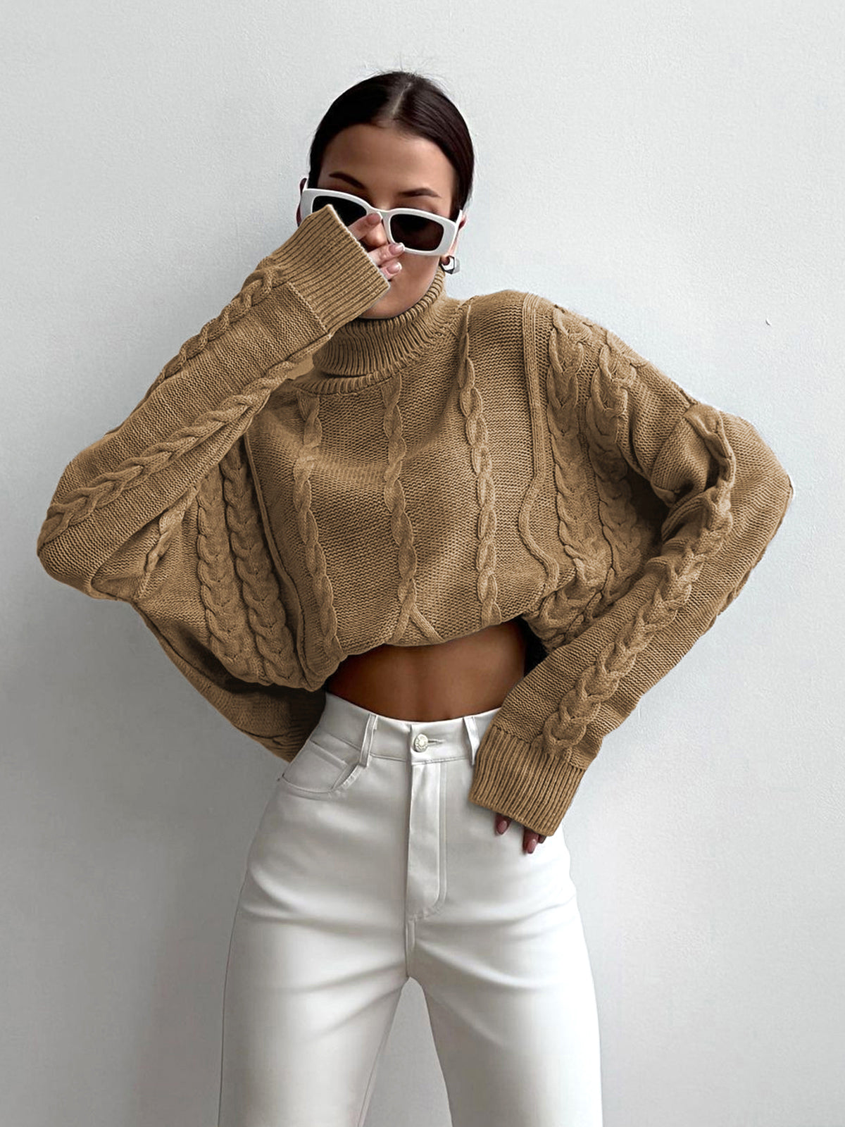Nima | Oversized Casual Women's Turtleneck Sweater