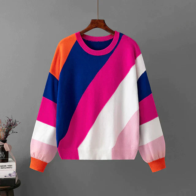 Emy | Colorful Striped Sweater for Women – Cozy and Stylish