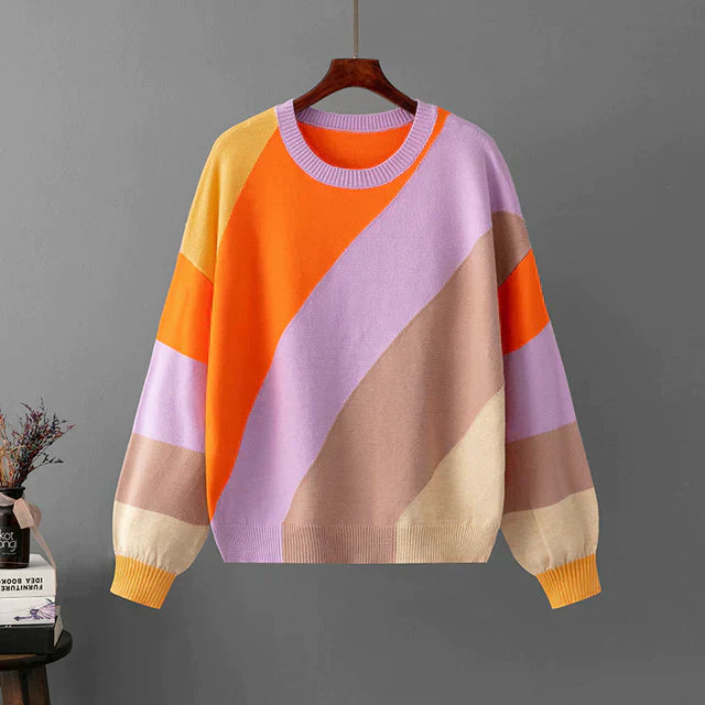 Emy | Colorful Striped Sweater for Women – Cozy and Stylish