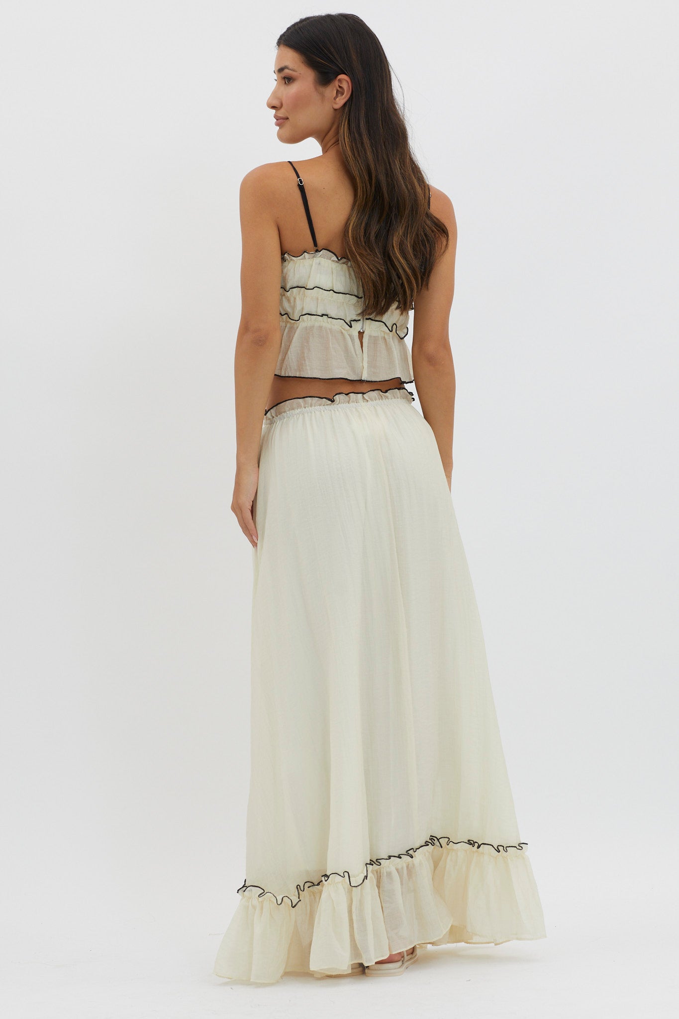 Cianna | Women's Two-Piece Summer Ensemble – Top and Maxi Skirt