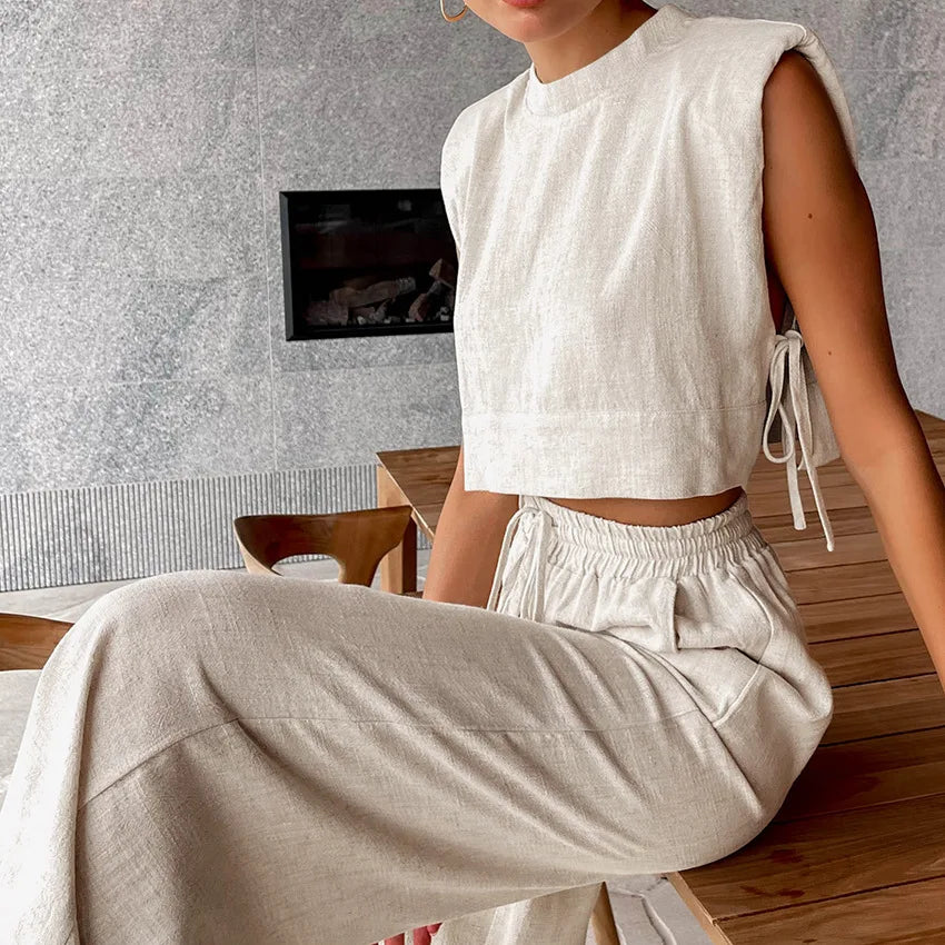 Fennella | Casual Chic Linen Two-Piece Set – Lightweight & Breathable