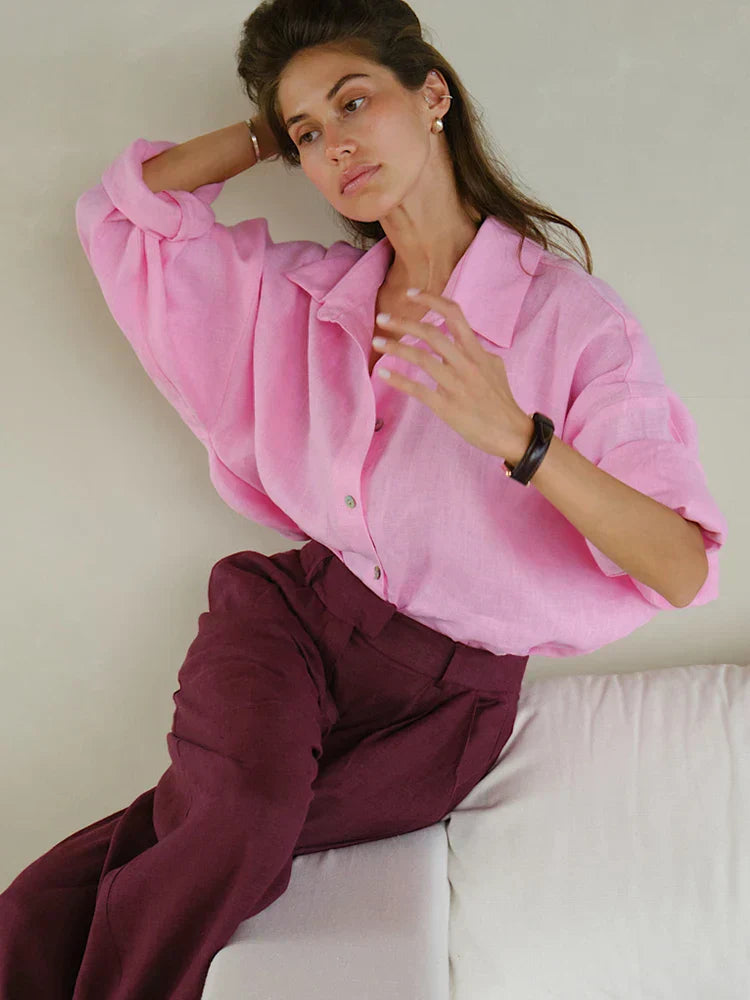 Dewi | Airy and Stylish Loose-Fitting Women's Blouse