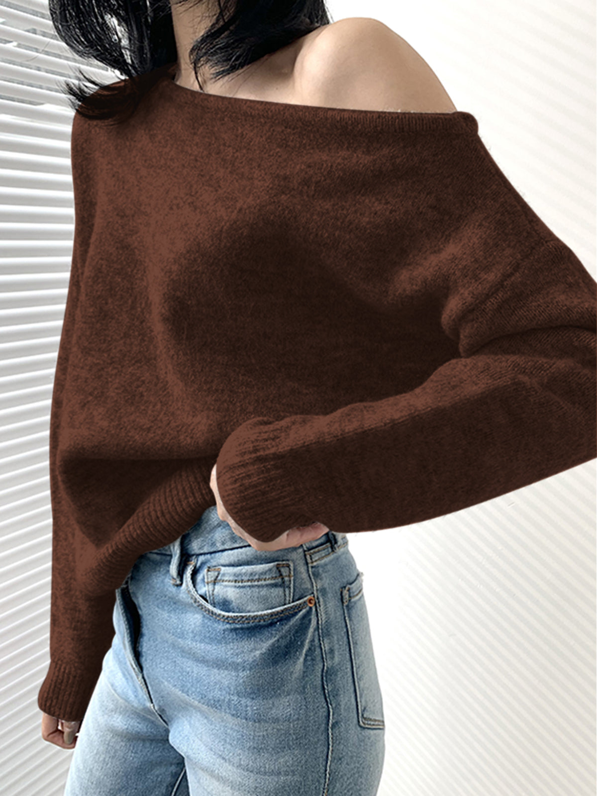 Jivani | Women's Asymmetrical Sweater - Cozy & Casual