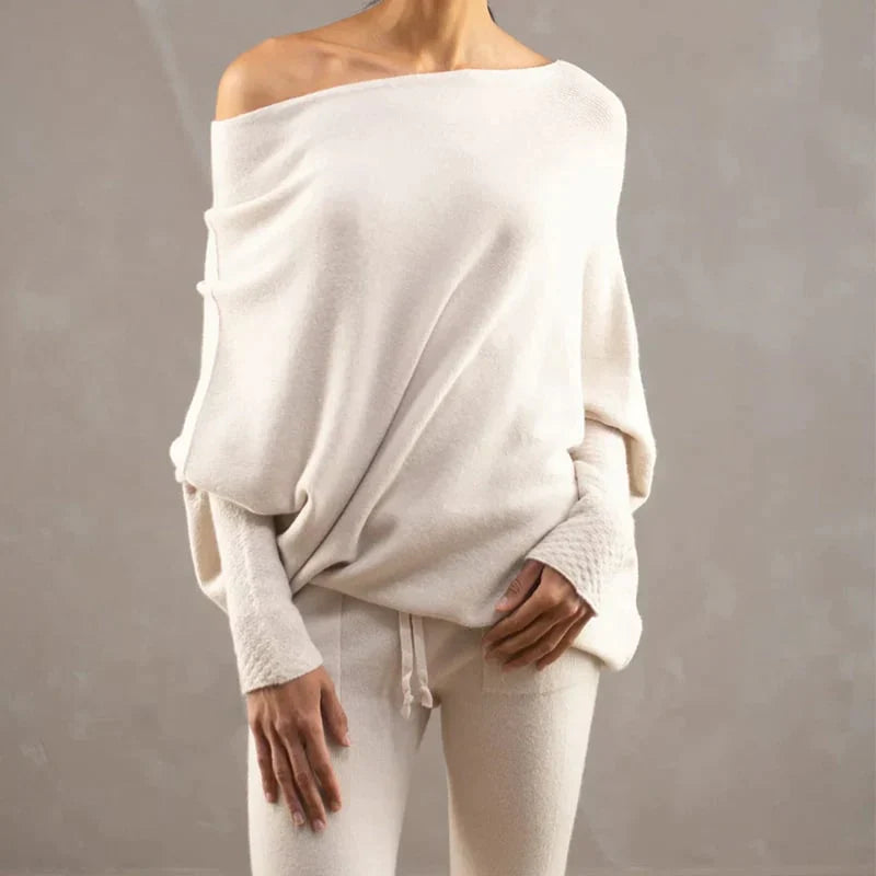 Annika | Women's Asymmetrical Loose Fit Sweater - Chic and Casual in Premium Fabrics