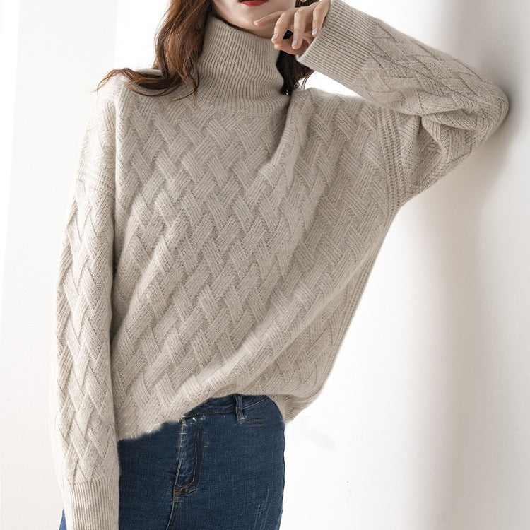Emilia | Chic Women's Turtleneck - Premium Fabric with Fashionable Knit Design