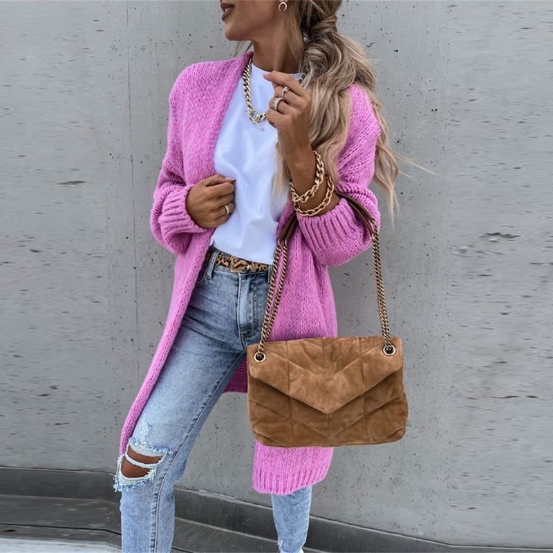 Sofia | Women's Long Casual Knitted Cardigan