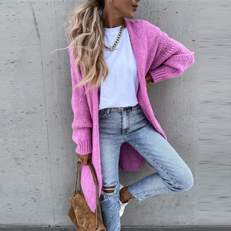 Sofia | Women's Long Casual Knitted Cardigan