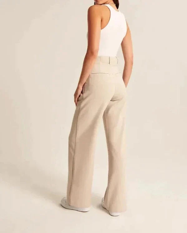 High-Waisted Wide-Leg Pants