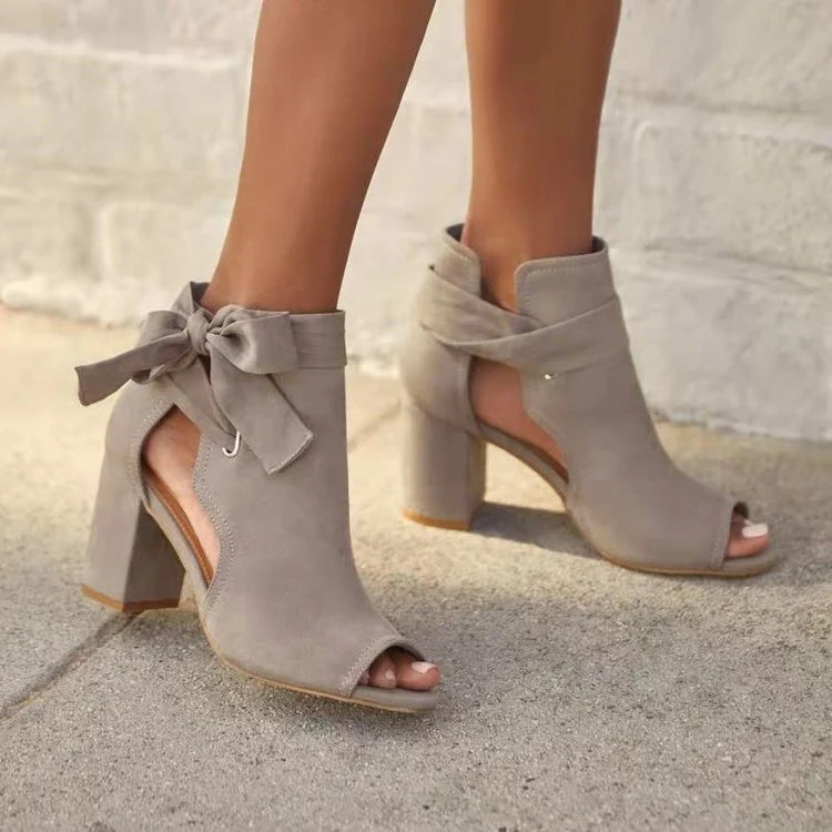 Caressa | Stylish Block Heel Ankle Boots