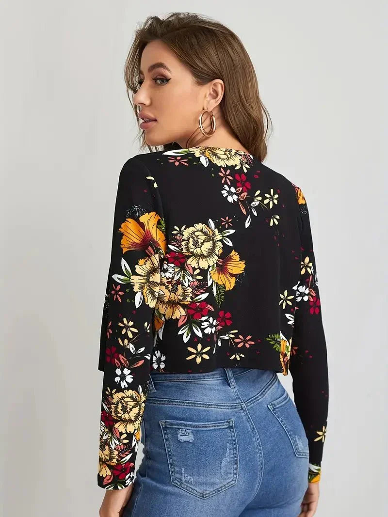 Jowi | Women's Floral Print Blazer – Chic & Lightweight