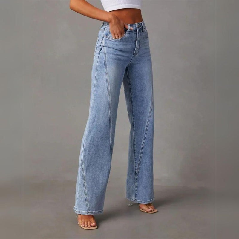 Eevi | Women's Wide-Leg Denim Pants – Comfortable Fit
