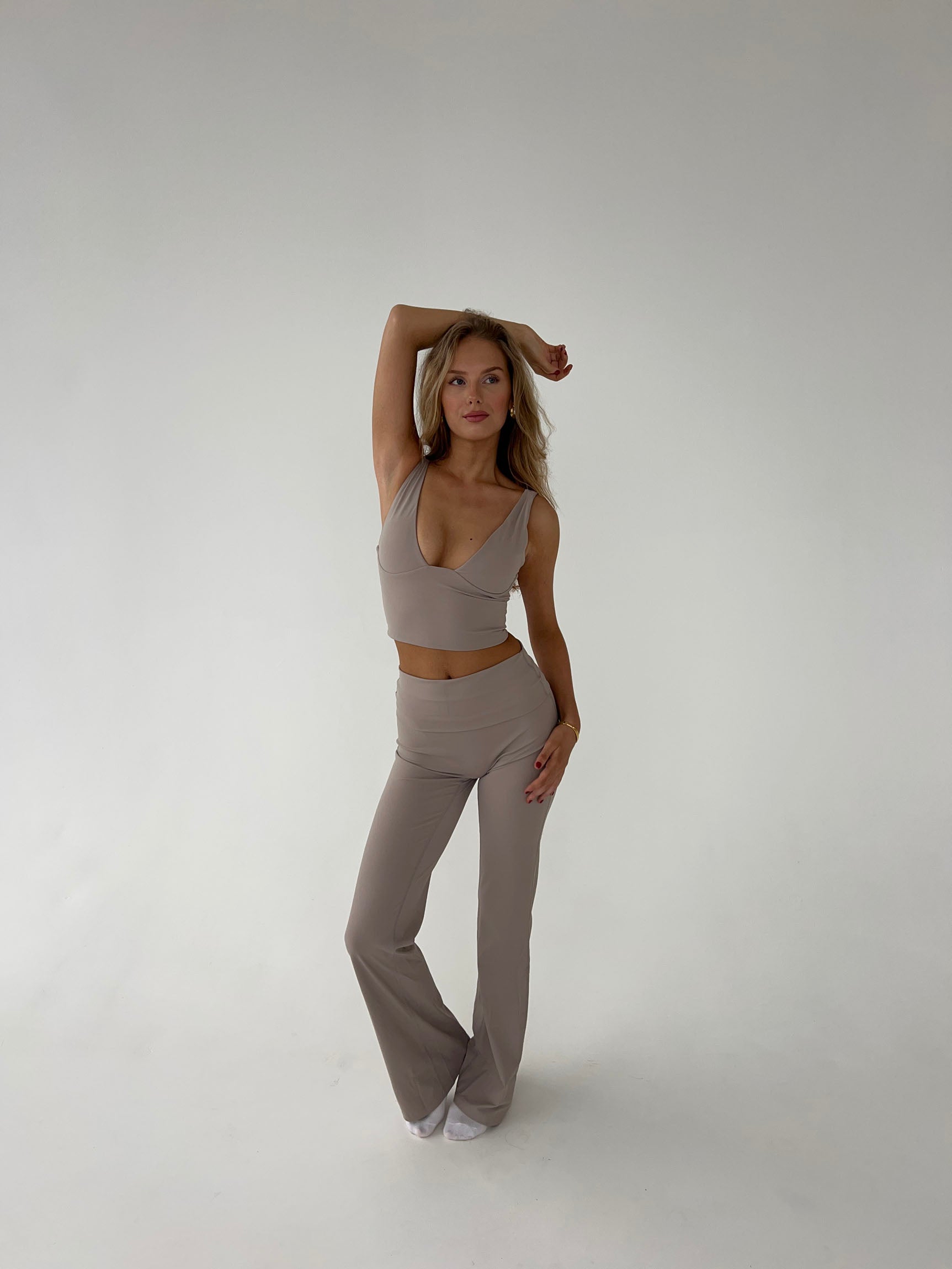 Lamia | Casual Flared Leggings with Stretch for Yoga