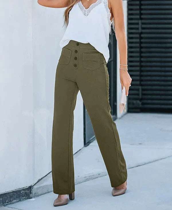Benthe | Chic High-Waisted Trousers