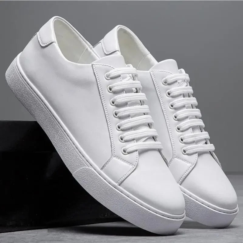 Carter™ - Stylish and Cozy Leather Sneakers