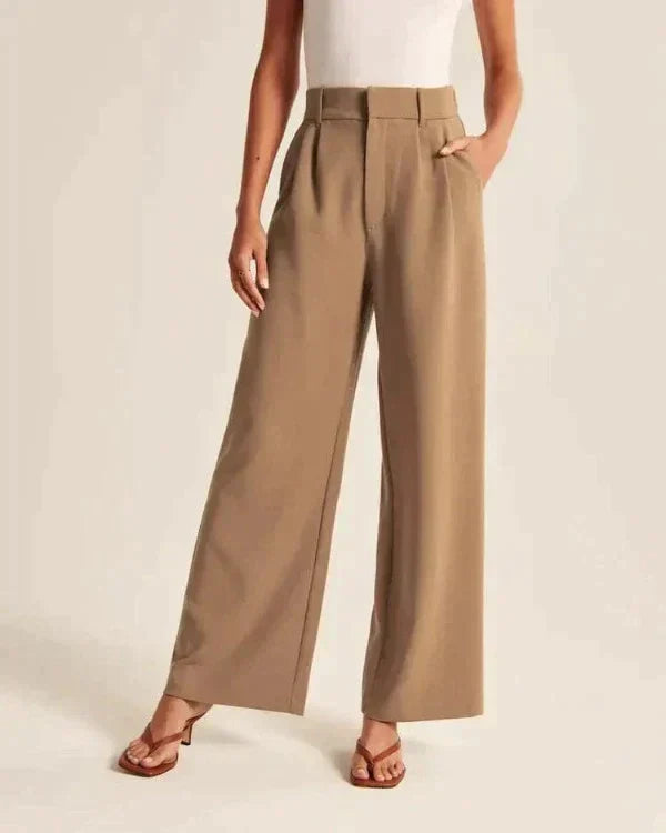 High-Waisted Wide-Leg Pants