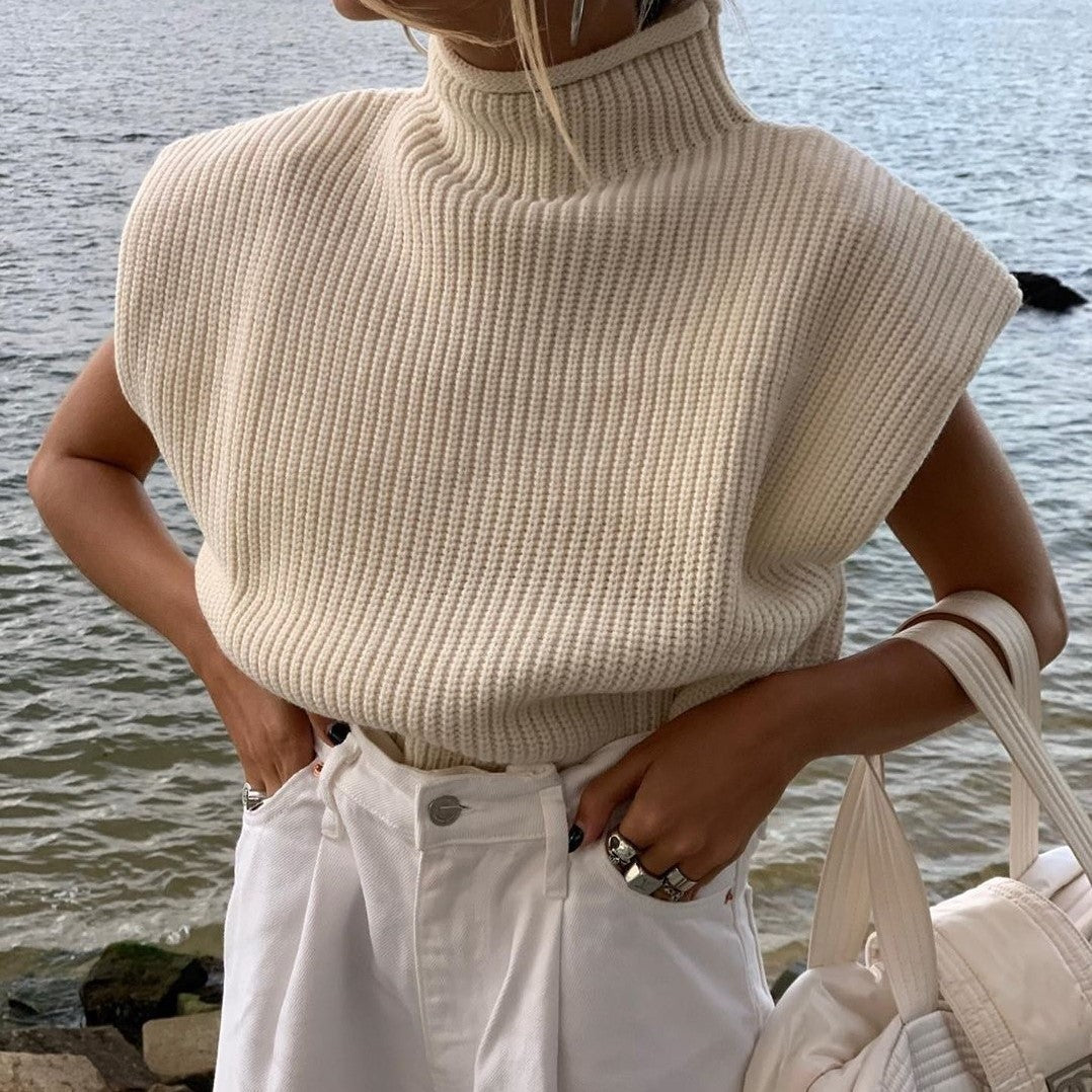 Jianna | Short Sleeve Turtleneck Pullover