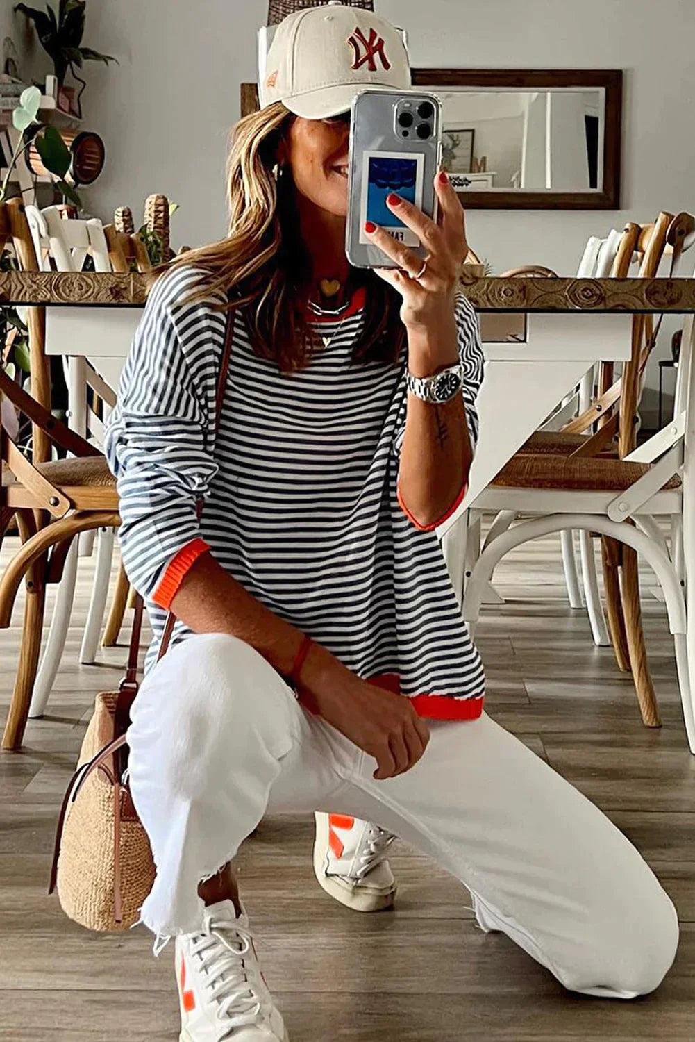 Elise | Striped Knit Sweater