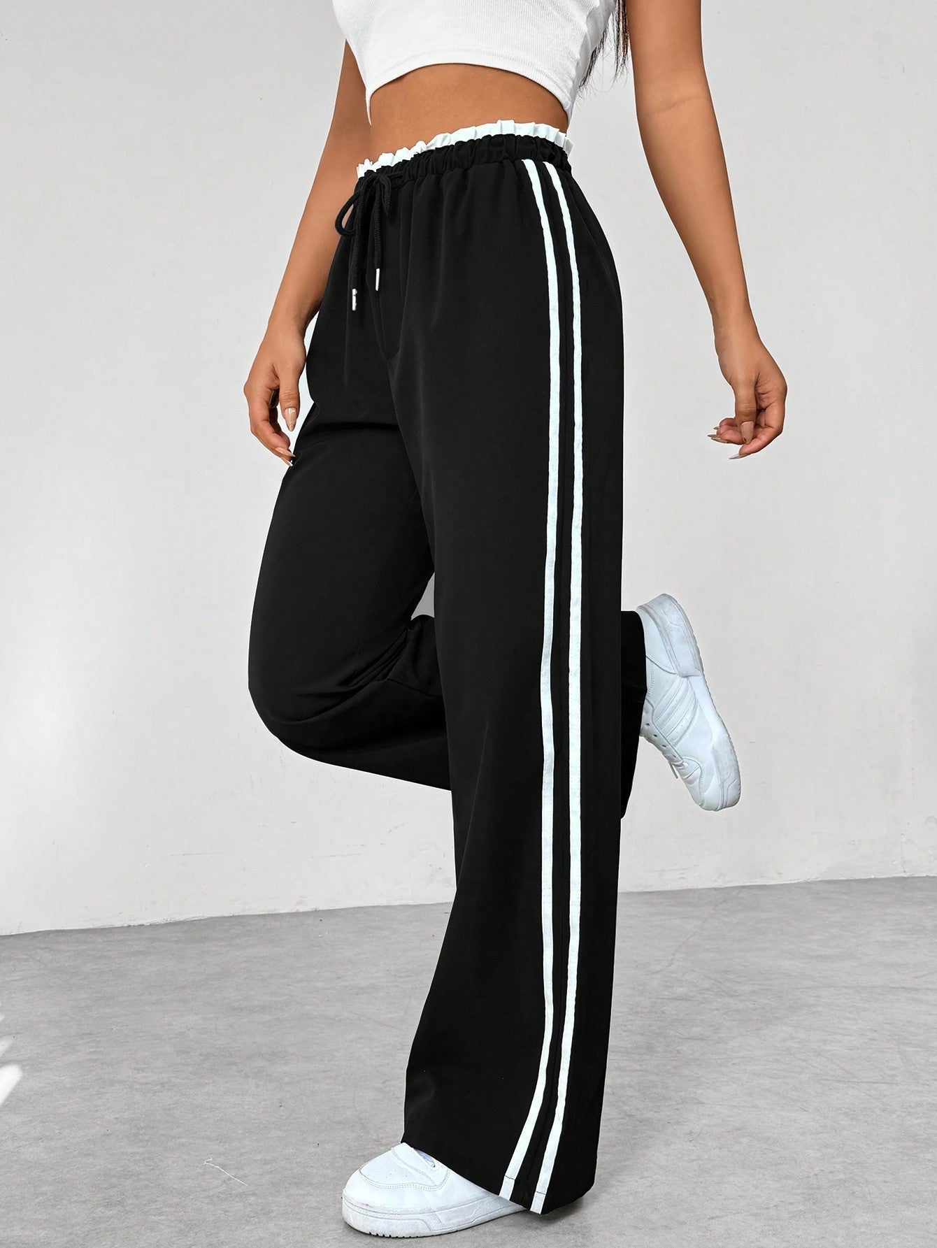 Cherine | Stylish Wide-Leg Sport Pants