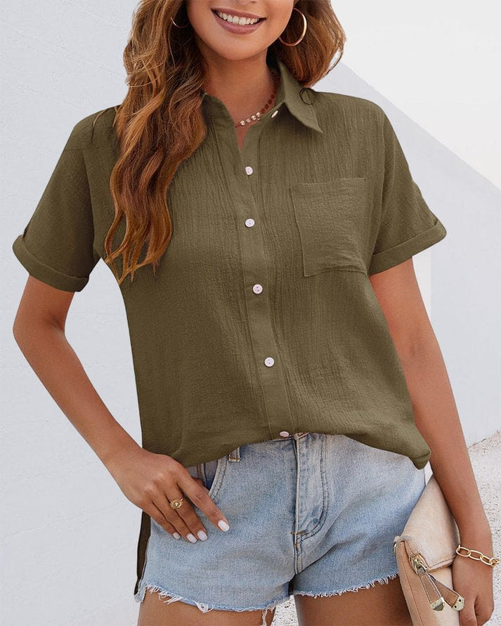 Charlie | Short Sleeve Blouse