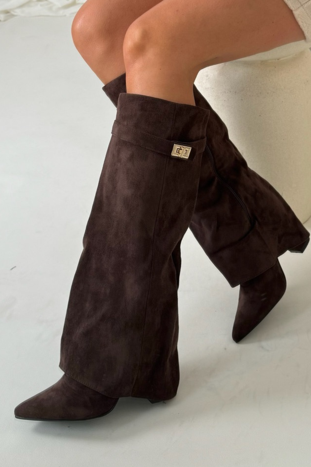 Zohra | Flap-Detail High Boots